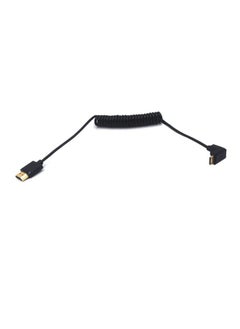 Kework 4Ft Hdmi 4K Coiled Cable 90 Degree Downward Angle Mini Hdmi Male To Hdmi Male Adapter Spiral Cable Hd Hdmi 2.0 Version High Speed Spring Cord 4K @60Hz (Down Mini Hdmi To Hdmi)  - Image 4