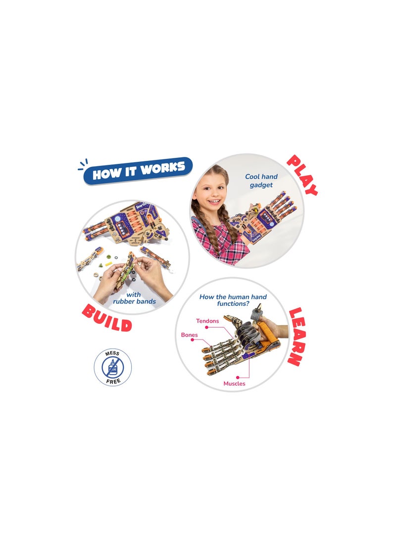 سمارتيفيتي لعبة اليد الميكانيكية الروبوتية الذكية للأطفال من عمر 8-10-12-14 سنة | الفائز بجائزة اختيار الآباء لعام 2024، هدايا عيد الميلاد للبنين والبنات | ألعاب علمية تعليمية STEM للأطفال 8،9،10،11،12،13،14 - Image 4