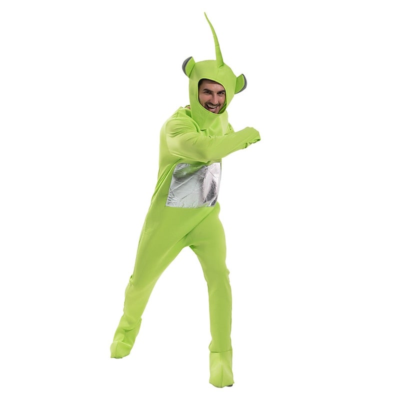 Y&D Couples Alien Teletubbies Cosplay Costume Family Costume Halloween Group Family Costumes Unisex Movie Cosplay Costume Party Onesie Halloween Carnival Masquerade Funny Costume - Image 4