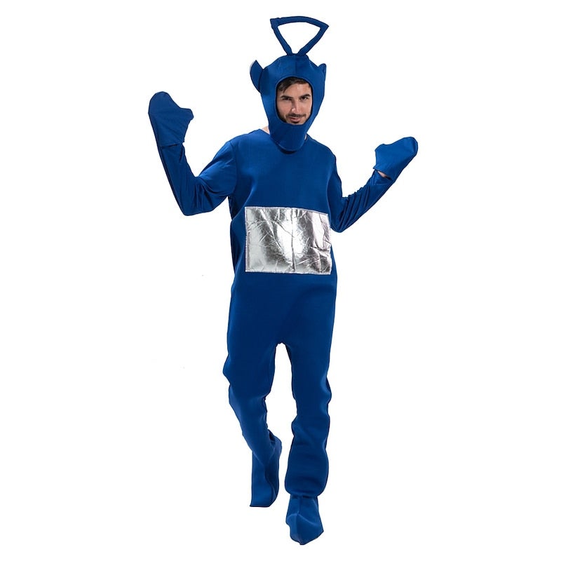 Y&D Couples Alien Teletubbies Cosplay Costume Family Costume Halloween Group Family Costumes Unisex Movie Cosplay Costume Party Onesie Halloween Carnival Masquerade Funny Costume - Image 3