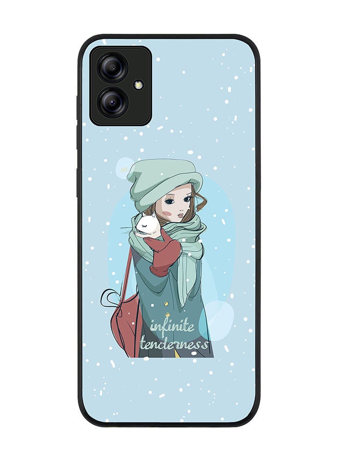 Stylizedd Rugged Black edge case for Samsung Galaxy A04 Slim fit Soft Case Flexible Rubber Edges Anti Drop TPU Gel Thin Cover - Infinite Tenderness - Image 1