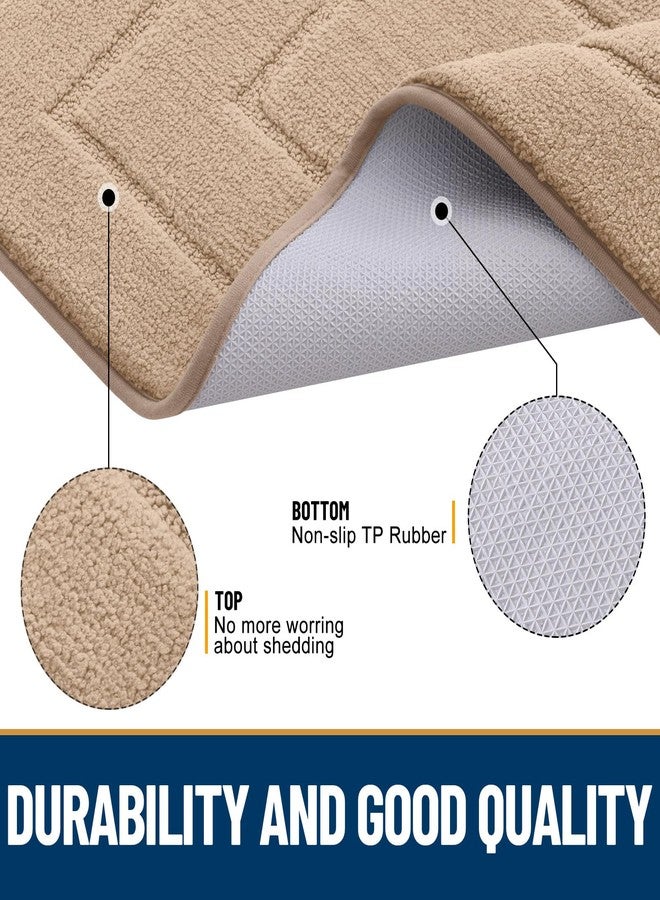 Smiry Dog Door Mat for Muddy Paws Indoor Entrance, Absorbs Moisture and Dirt Low-Profile Washable Front Door Mat for Floor Home Entryway (48x30 Inches, Beige) - Image 3