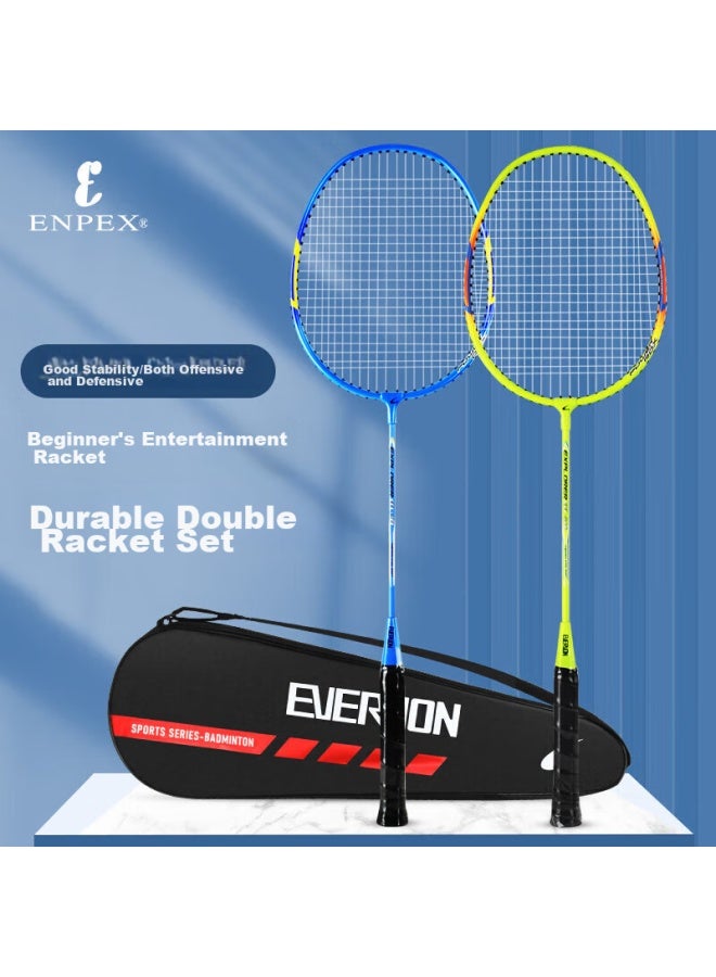 Enpex, A Brand Under Leshi, Offers Adult Badminton Rackets, Double Rackets, Ultra-light And Durable, Efl-300+301, Candy Color - Image 1