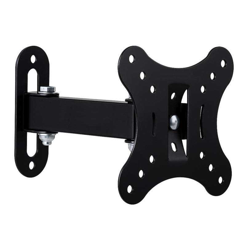 RISSACHI® TV Wall Mount Stand for 12–27 Inch LED LCD TVs | Universal TV & Monitor Single Arm Movable Wall Mount | Space-Saving Monitor Stand for Home, Office & Bedroom - Image 3
