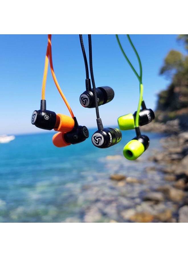 Ludos CLAMOR In-Ear Earphones with Microphone and Volume Control, Memory Foam, Reinforced Cable, Bass, Earphones for Computer, Laptop - Image 3