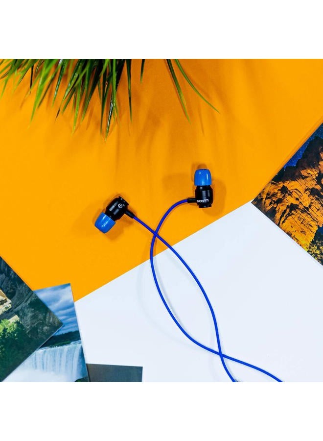 Ludos CLAMOR In-Ear Earphones with Microphone and Volume Control, Memory Foam, Reinforced Cable, Bass, Earphones for Computer, Laptop - Image 4