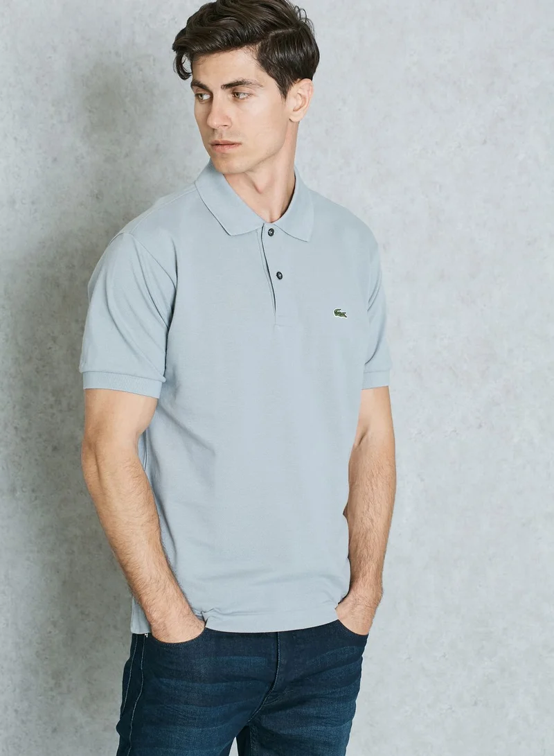 LACOSTE Ribbed Collar Polo