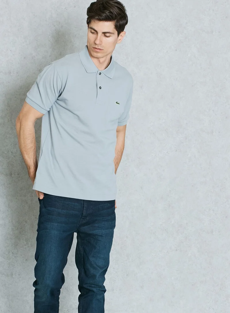 LACOSTE Ribbed Collar Polo