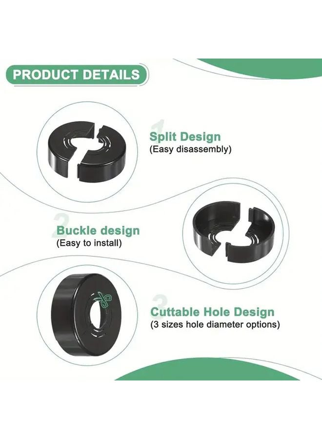 2pcs Silvery ABS Plastic Faucet Cover Set Durable Sink and Shower Accessory - Image 5