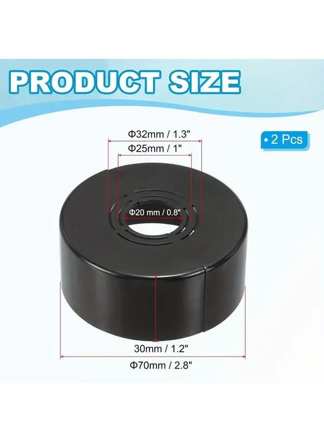 2pcs Silvery ABS Plastic Faucet Cover Set Durable Sink and Shower Accessory - Image 4