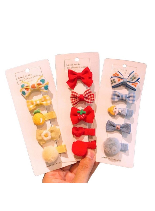 FZBNSRKO 25 Pcs Girl Hair Clips Cutebaby Girl Hair Bows Clips Candy Barrettes Hair Clips For Girls Toddlers Kids Children(Random Styles) - Image 4