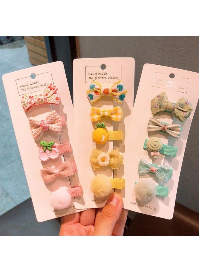 FZBNSRKO 25 Pcs Girl Hair Clips Cutebaby Girl Hair Bows Clips Candy Barrettes Hair Clips For Girls Toddlers Kids Children(Random Styles) - Image 2