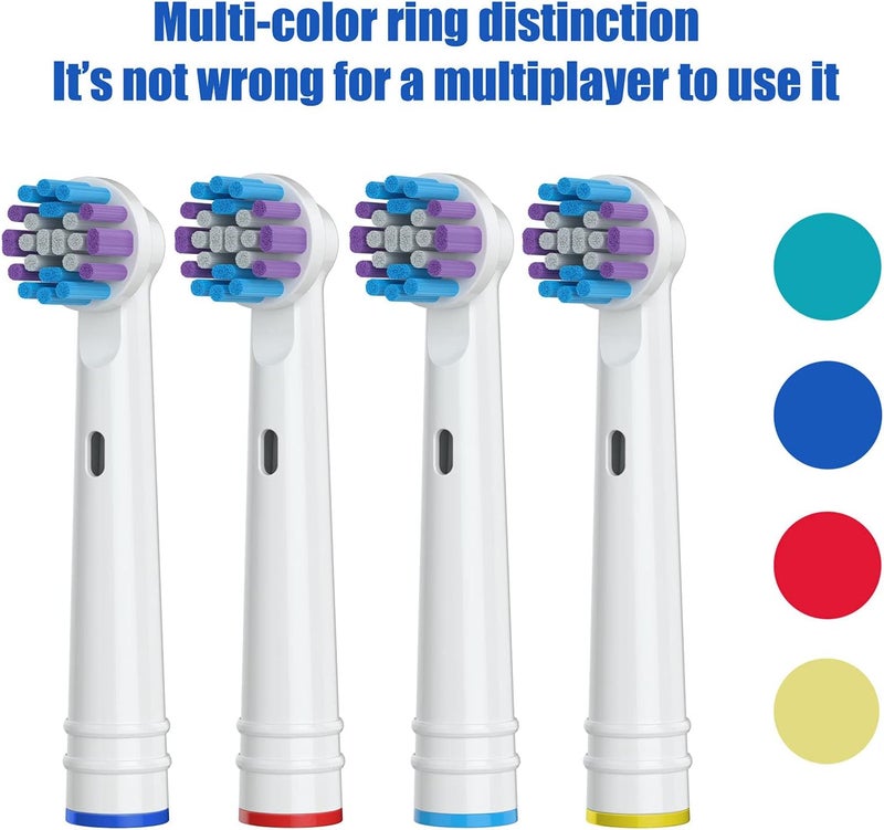 Mailink Replacement Toothbrush Heads for Oral-B, 8 Pack Replacement Heads Compatible with Oral B Braun Electric Toothbrush - Image 4
