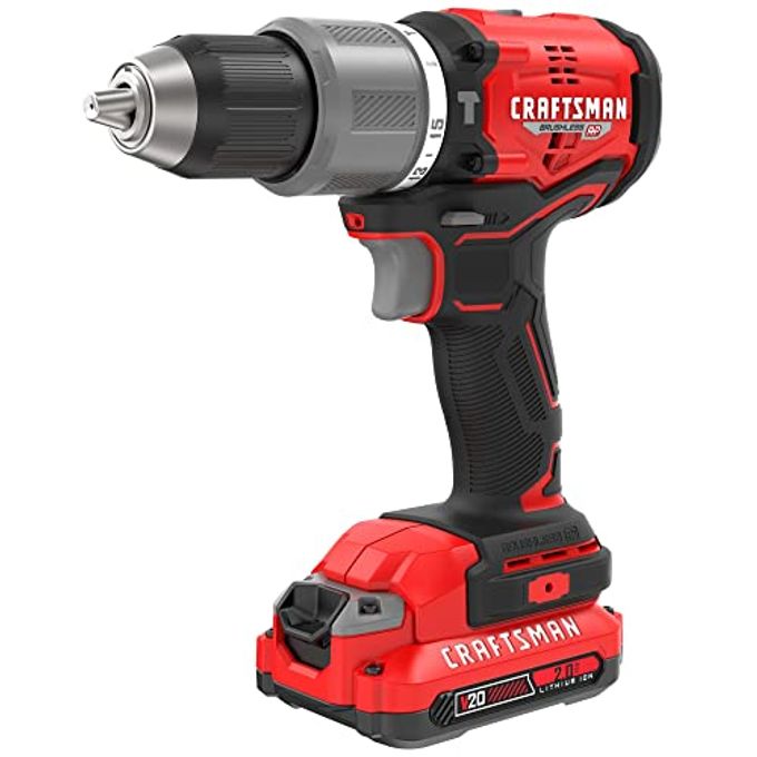 CRAFTSMAN V20 Cordless Hammer Drill Kit, 1/2 Inch, 2 Batteries And Charger Included (Cmcd732D2) - Image 5
