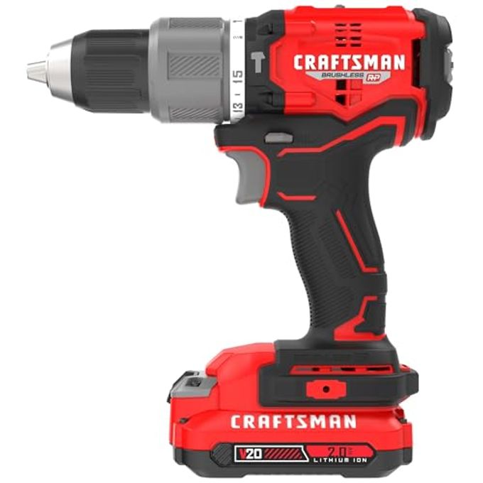 CRAFTSMAN V20 Cordless Hammer Drill Kit, 1/2 Inch, 2 Batteries And Charger Included (Cmcd732D2) - Image 3