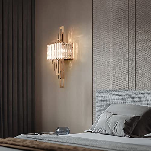 CITRA Led Glass Crystal Gold Metal Wall Light - Warm White - Image 2