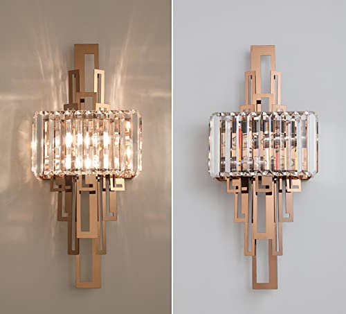 CITRA Led Glass Crystal Gold Metal Wall Light - Warm White - Image 5