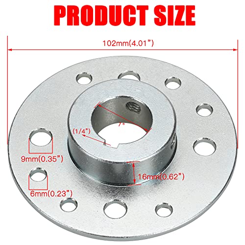GREHUA 4" Go Kart Rear Drum Brake Band & Steel Sprocket Hub w/Cable Pin Kit 1" Bore 1/4" Keyway for Manco 1492 Azusa 2562 Predator 212cc 196cc 6.5hp Dune Buggies Drift Trike Heavy Duty Cart Parts - Image 3