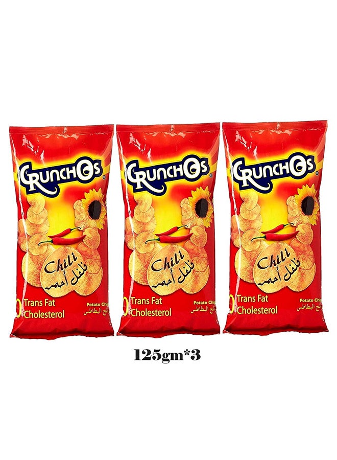 Crunchos Chips Np Chilli Promotion (3*125Gm) - Image 1