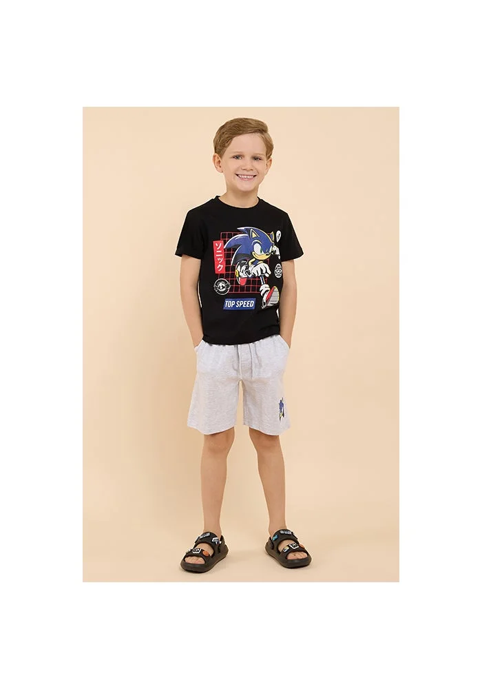 R&b Sonic Print Shorts Pyjama Set