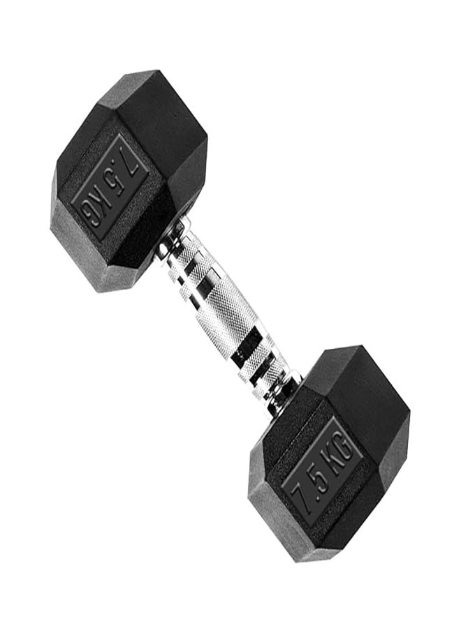 Therapy Fitness Hex Dumbbell - Cast Iron - 16.5 LBS (7.5Kg) - Pair - Image 4