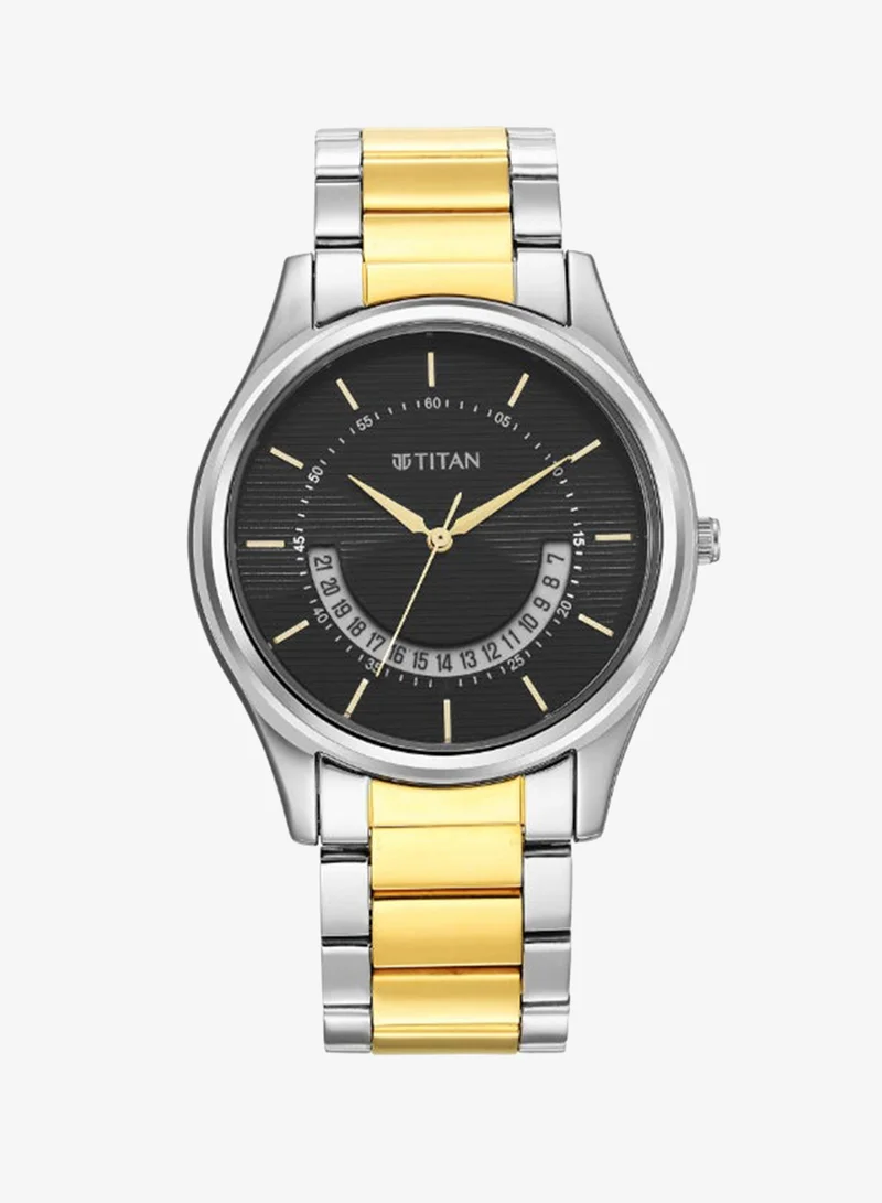 TITAN Men's Stainless Steel Analog Watch 1713BM02 - 40 mm