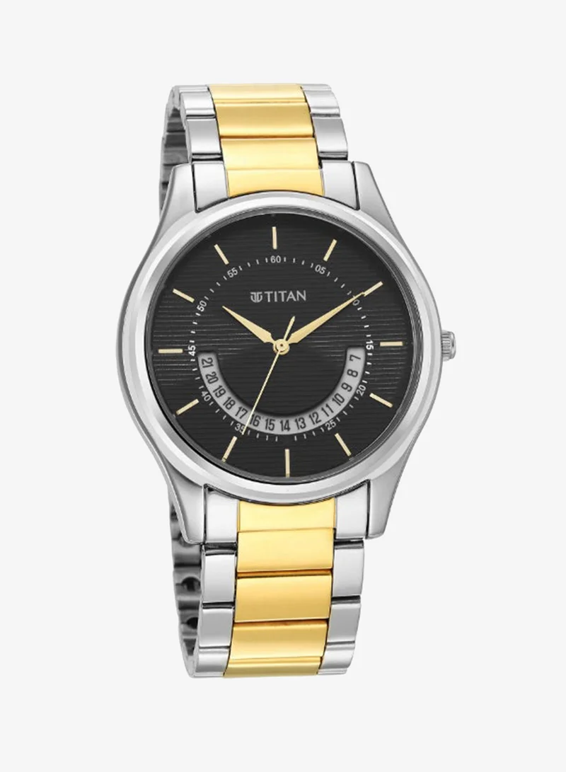 TITAN Men's Stainless Steel Analog Watch 1713BM02 - 40 mm