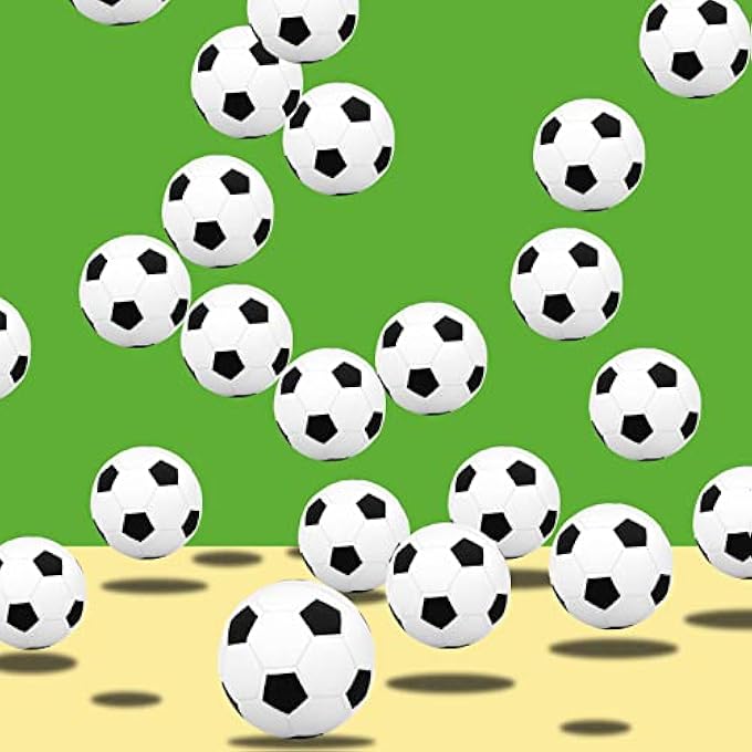REMEL 24Pcs Mini Foam Soccer Balls Sports Stress Balls Football Stress Ball Relaxation Gadgets Fidget Stress Balls Bulk Soccer Theme Party Favors - Image 3
