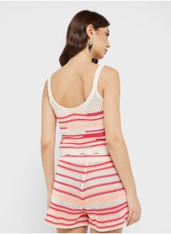 ONLY Onlmerida Life Sl Crop V-Neck Top Knt  - Image 2