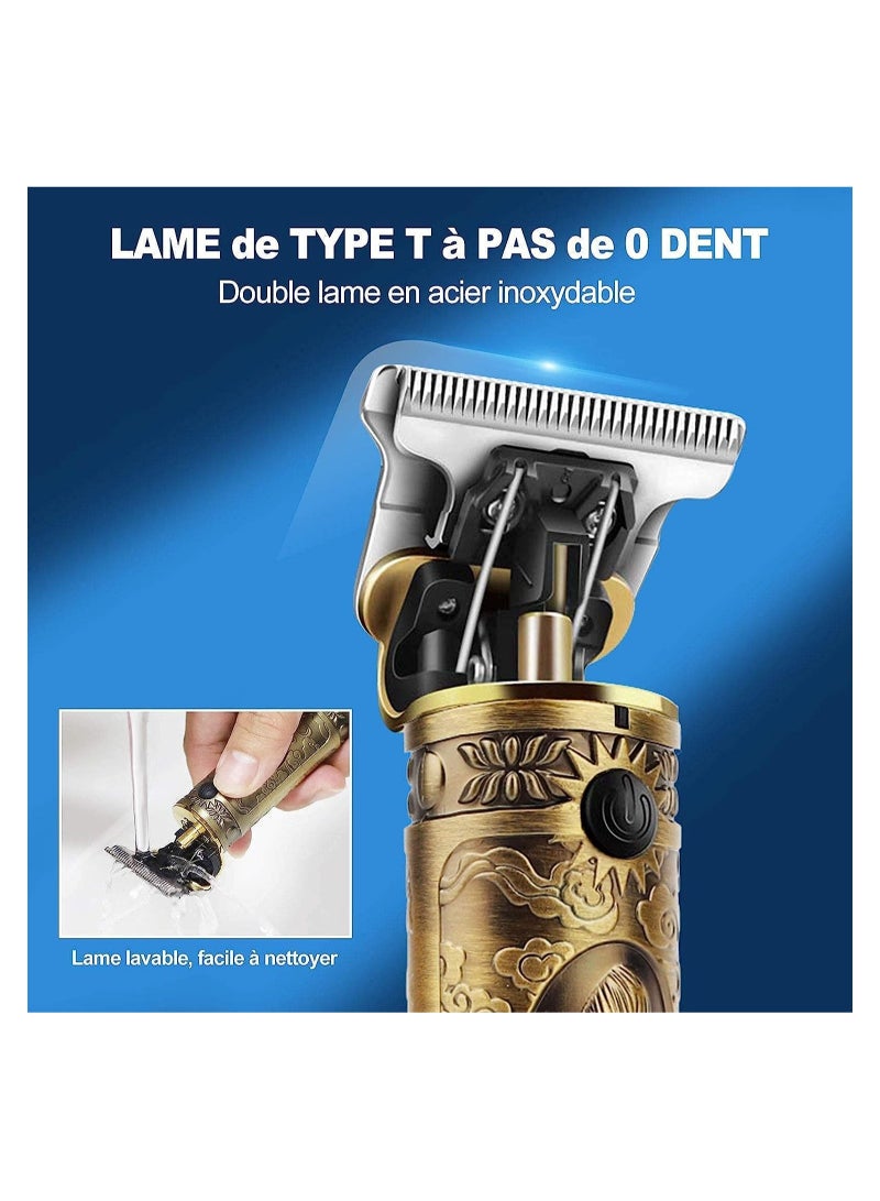 ELTRAZONE Professional Men’s Hair Trimmer, Long Hair Trimmer, Beard Trimmer, Cordless Hair Trimmer, Rechargeable, LED Display, Beard Trimmer for Men and Hairdressers. - Image 3