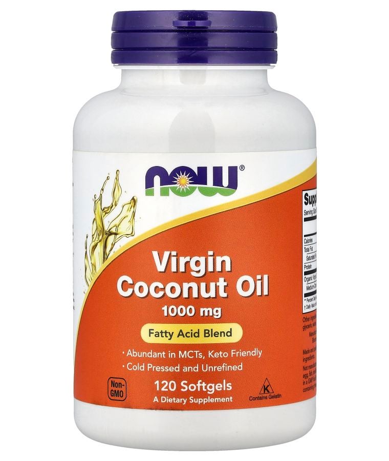 now Virgin Coconut Oil 1000 mg 120 Softgels