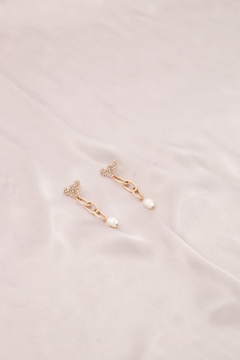 EMPORIO ARMANI Women Fashion EGS2964221 Pearl Earrings,  Rose Gold  - Image 3