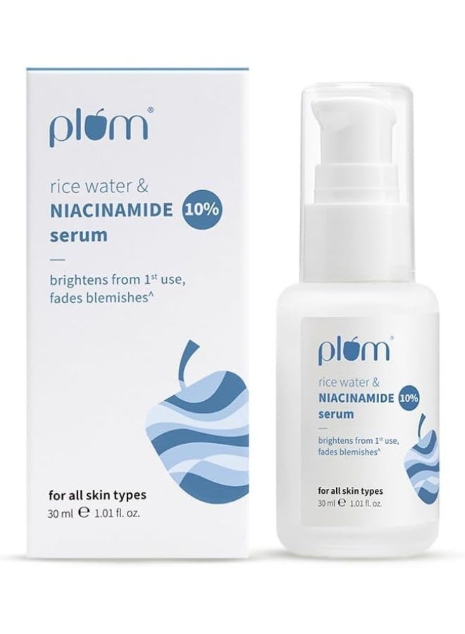Plum 10% Niacinamide Face Serum with Rice Water 30 ml Bundle - Image 2