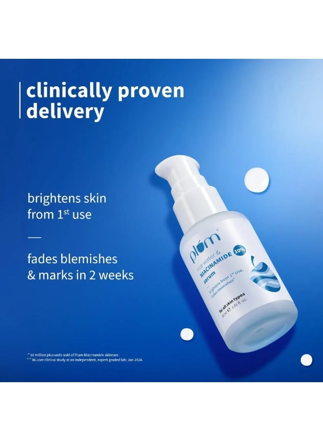 Plum 10% Niacinamide Face Serum with Rice Water 30 ml Bundle - Image 5