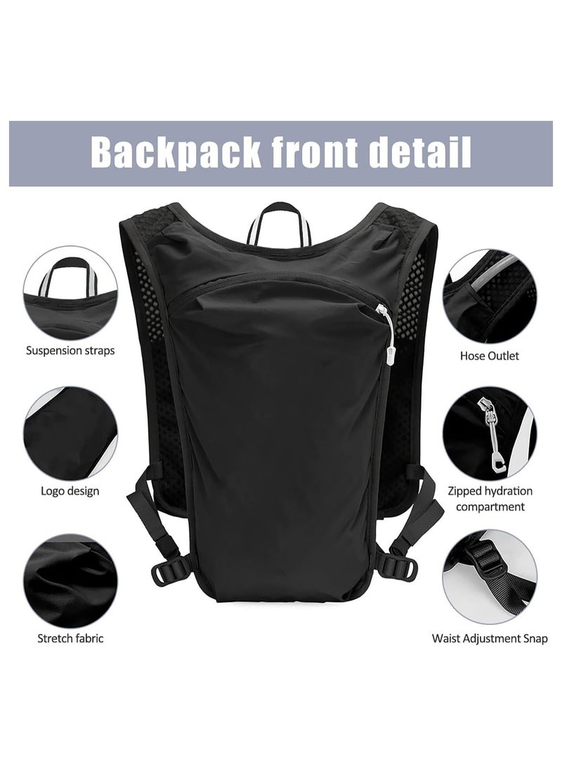 Soofam Running Hydration Vest Backpack, Lightweight Insulated Pack with 1.5L Water Bladder Bag Daypack for Hiking Trail Running Cycling Race Marathon for Women Men  - Image 4