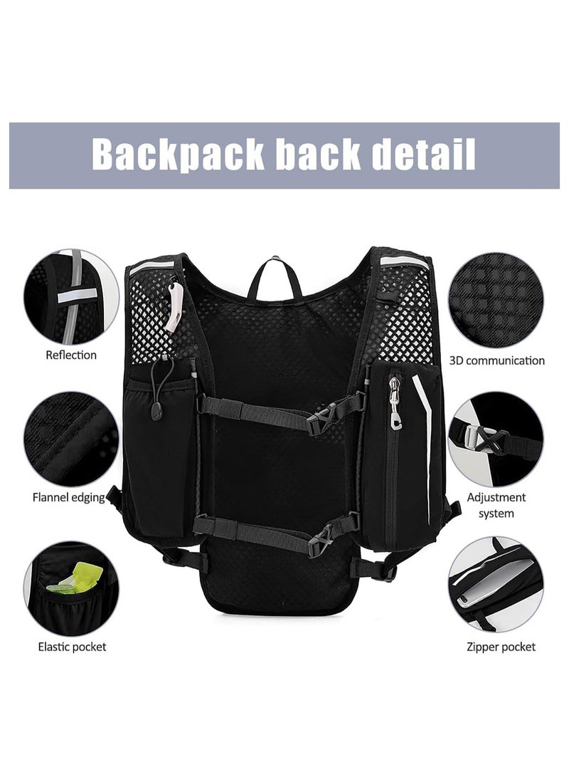 Soofam Running Hydration Vest Backpack, Lightweight Insulated Pack with 1.5L Water Bladder Bag Daypack for Hiking Trail Running Cycling Race Marathon for Women Men  - Image 5