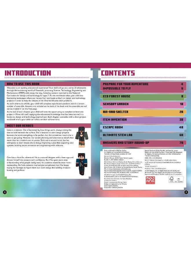Collins Minecraft STEM Design and Technology: Official Workbook - Image 3