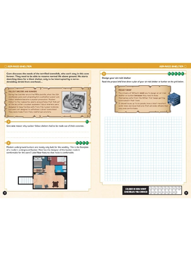 Collins Minecraft STEM Design and Technology: Official Workbook - Image 5