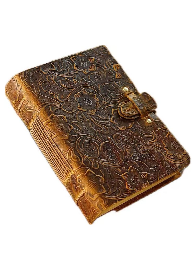 Generic Cowhide book vintage leather notepad creative notebook diary gift  - Image 1