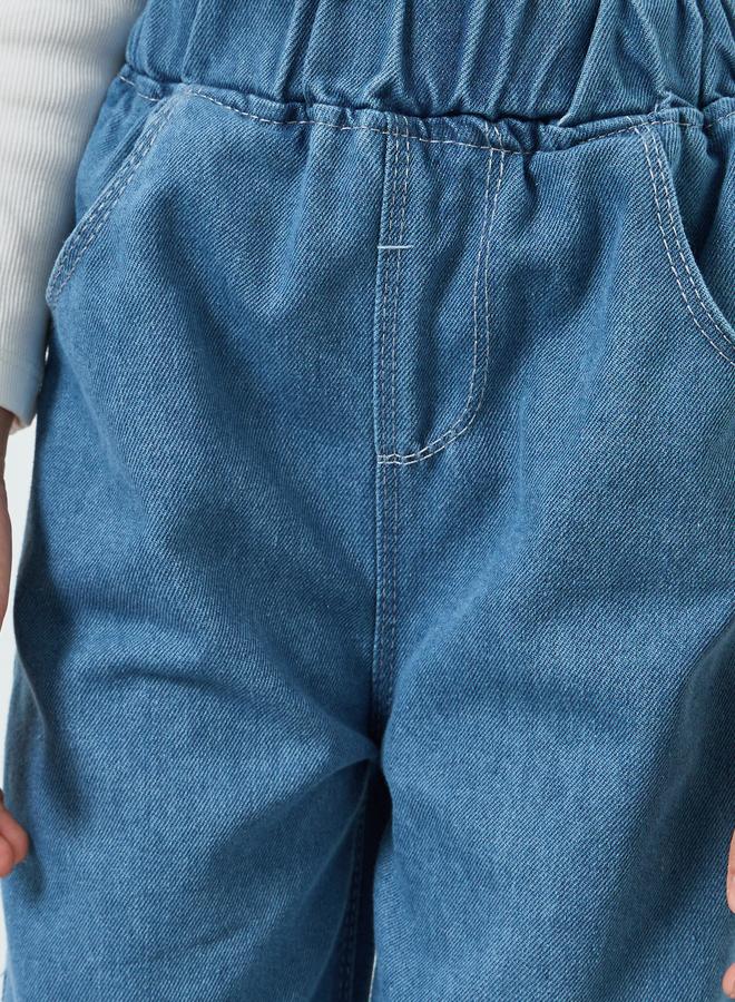 Styli Girls Wide Leg Jeans with Elastic Waist - Image 3