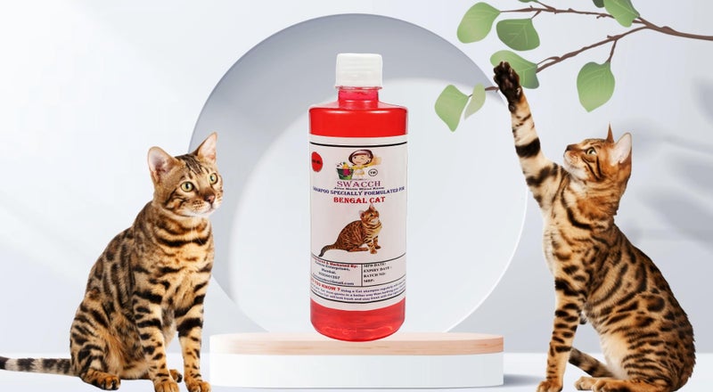Swacch Shampoo Specially Formulated for Bengal Cat (500ml) Strawberry - Image 2