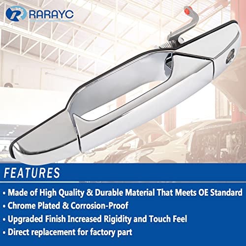 RARAYC Exterior Door Handle | Replacement for 2007-2013 Chevy Silverado Suburban Tahoe Avalanche GMC Sierra Yukon Cadillac Escalade | Front Left Driver Side - Image 3