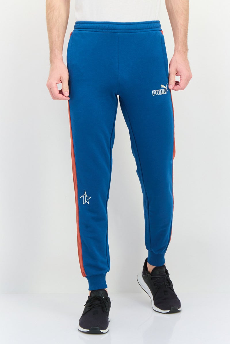PUMA Men Regular Fit Training Jogger Pants, Teal Blue  - Image 1