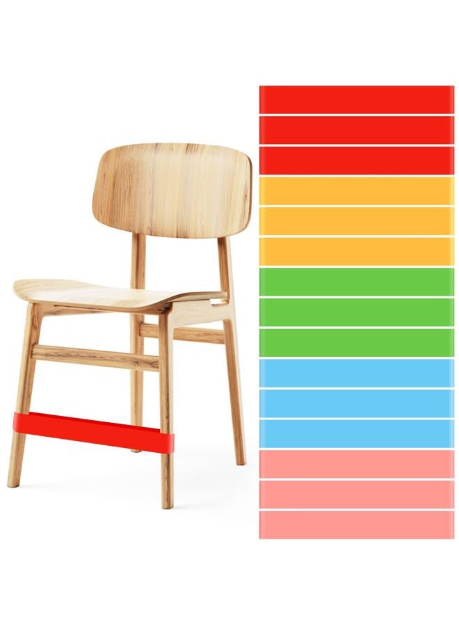 PLULON 15 Pack Chair Bands for Kids with Fidgety Feet Colorful Chair Fidget Bands Desks Stretch Foot Band ADHD Sensory Flexible Bands for Classroom Home - Image 1