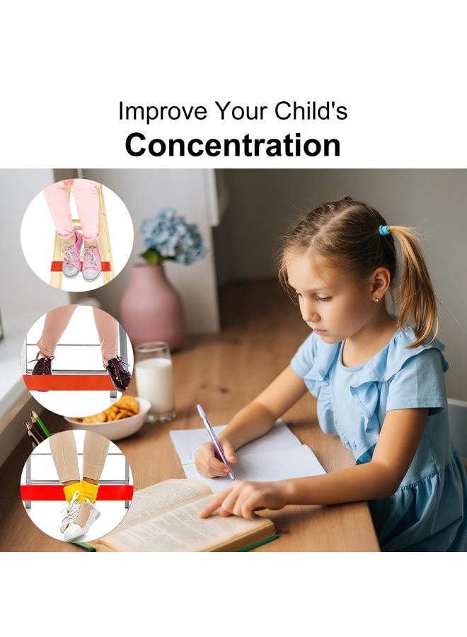 PLULON 15 Pack Chair Bands for Kids with Fidgety Feet Colorful Chair Fidget Bands Desks Stretch Foot Band ADHD Sensory Flexible Bands for Classroom Home - Image 5