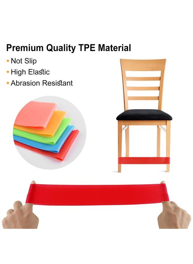 PLULON 15 Pack Chair Bands for Kids with Fidgety Feet Colorful Chair Fidget Bands Desks Stretch Foot Band ADHD Sensory Flexible Bands for Classroom Home - Image 3