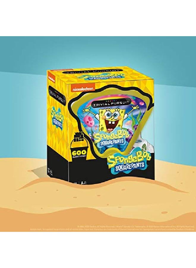 USAopoly - Trivial Pursuit Spongebob Squarepants Quickplay Edition | Trivia Game Questions From Nickelodeon'S Spongebob Squarepants | 600 Questions & Die In Travel Container | Officially Licensed Spongebob Game - Image 1