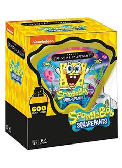 USAopoly Trivial Pursuit Spongebob Squarepants Quickplay Edition | Trivia Game Questions From Nickelodeon'S Spongebob Squarepants | 600 Questions & Die In Travel Container | Officially Licensed Spongebob Game  - Image 1