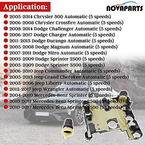 NOVAPARTS 52108308AC 1402701261 NAG1 Transmission Valve Body Conductor Plate w/Speed Sensor Connector 917-678 for 2005-2020 Chrysler 300 Dodge Challenger Charger Magnum Jeep Grand Cherokee W5A580 - Image 2