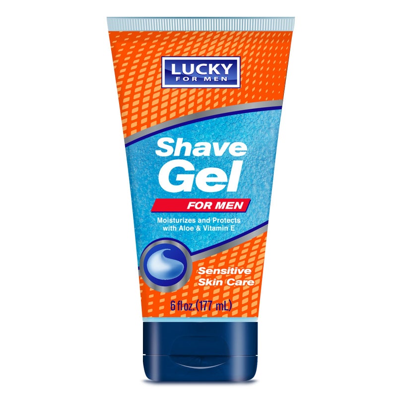 Lucky Super Soft Men's Shave Gel, 5.9 Ounce - Image 1